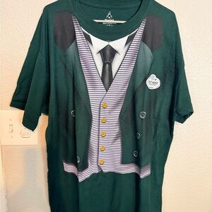 Hanes/ Disney Collab Haunted Mansion Dark Green Graphic Tee